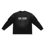 Sunfade Hand-Frayed Faux Two-Piece T-Shirt