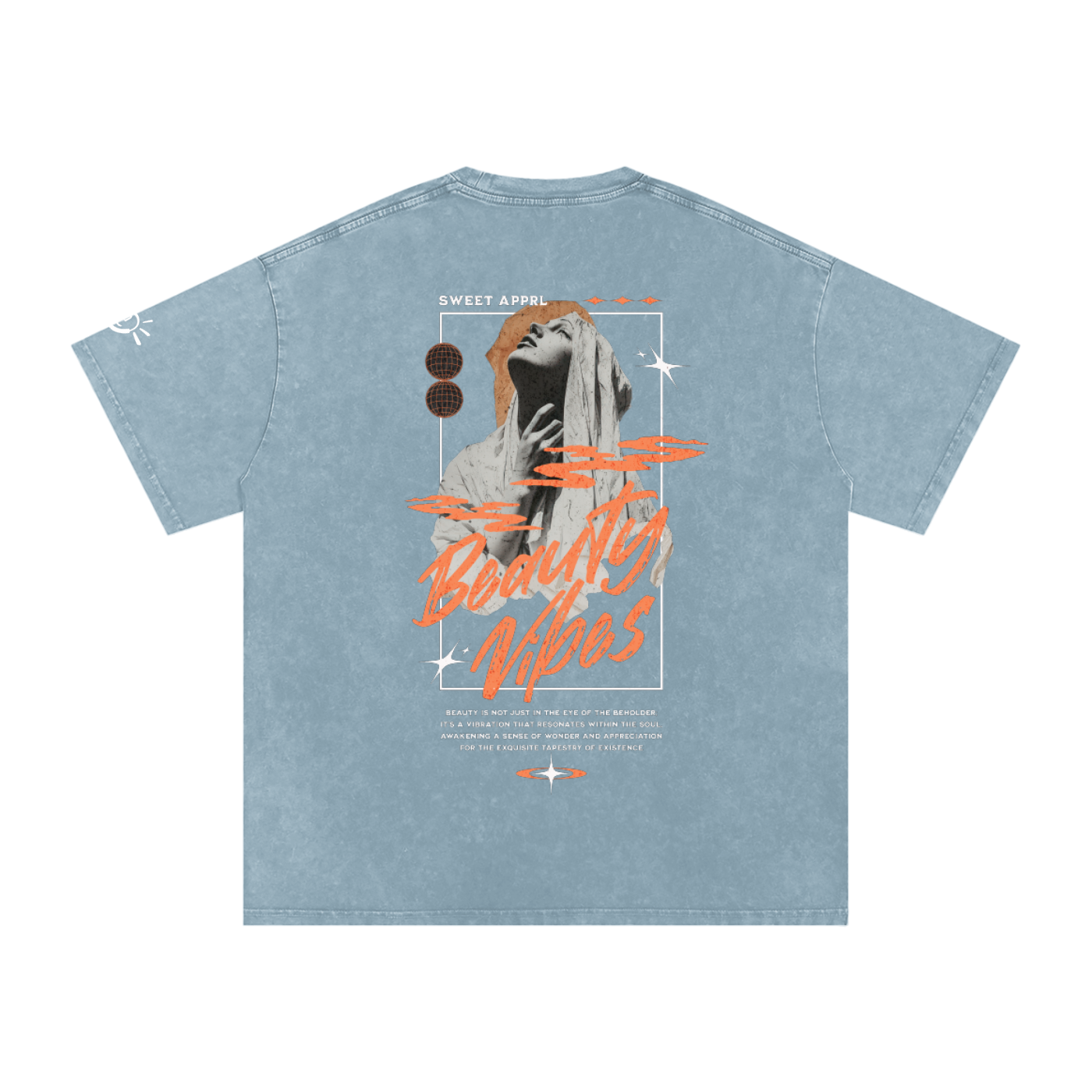 Snow Washed Oversized Cotton T-Shirt