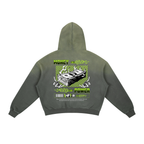 Frayed Sunfade Boxy Fleece Hoodie