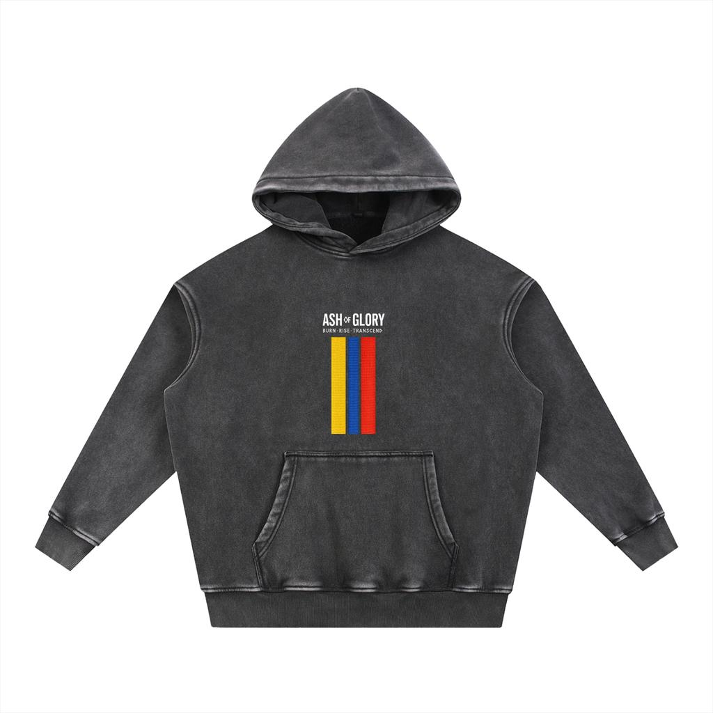 Snow Wash Fleece Oversize Hoodie