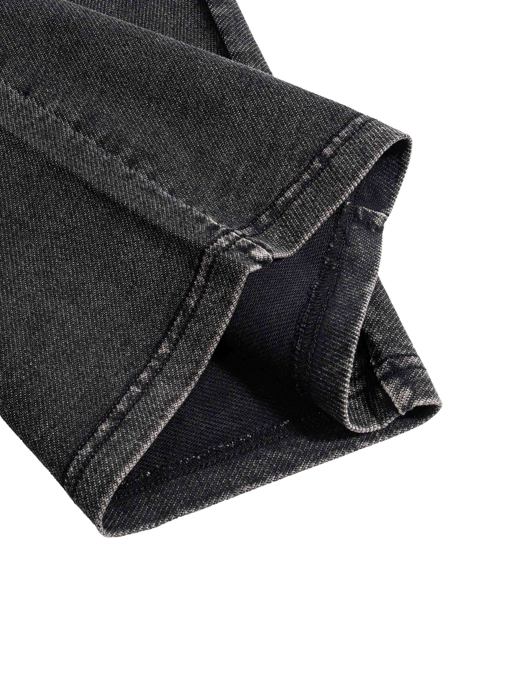 Snow Wash Drawstring Cotton Pants