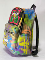 mochila de cuero sintético