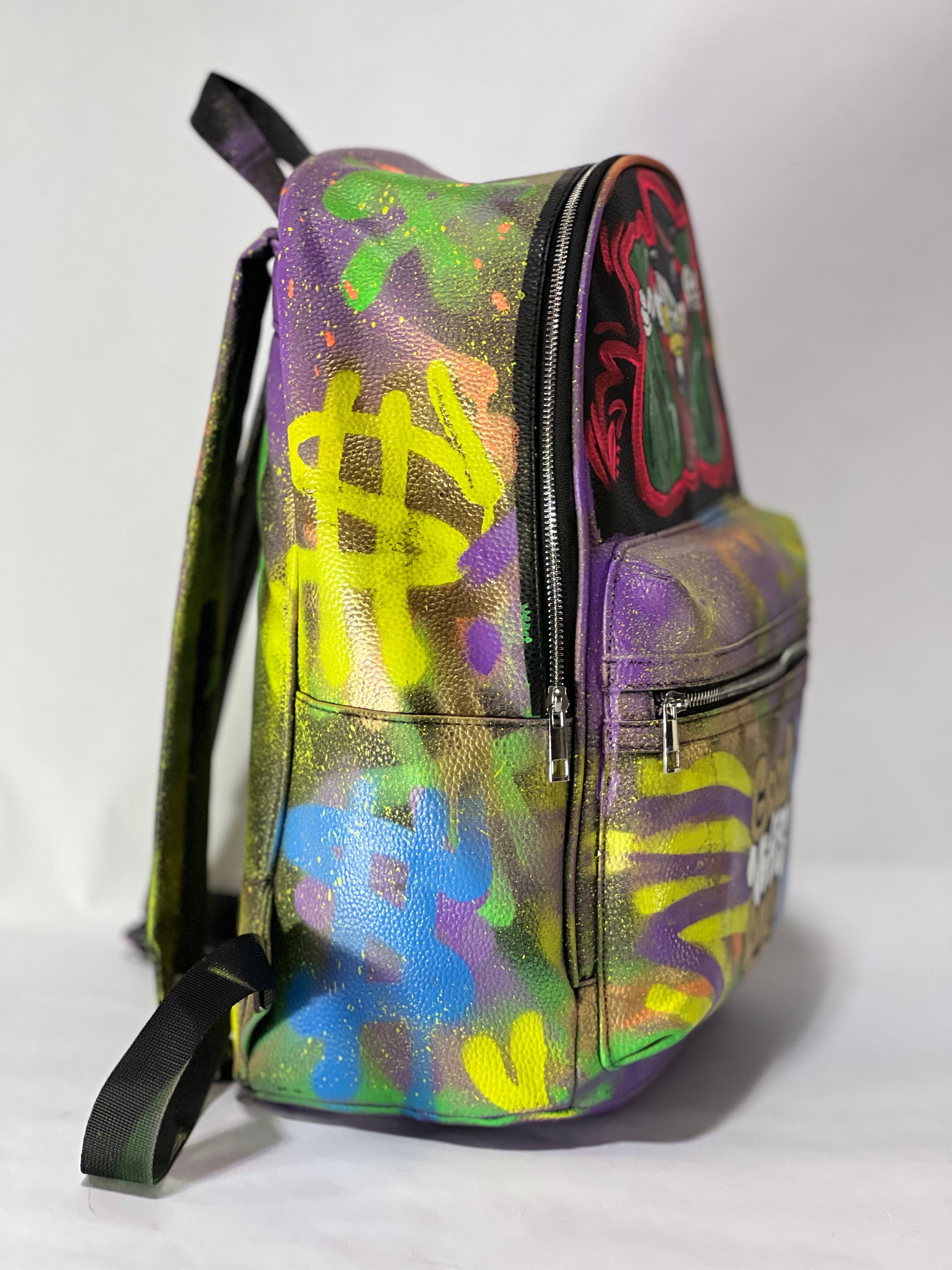 mochila de cuero sintético