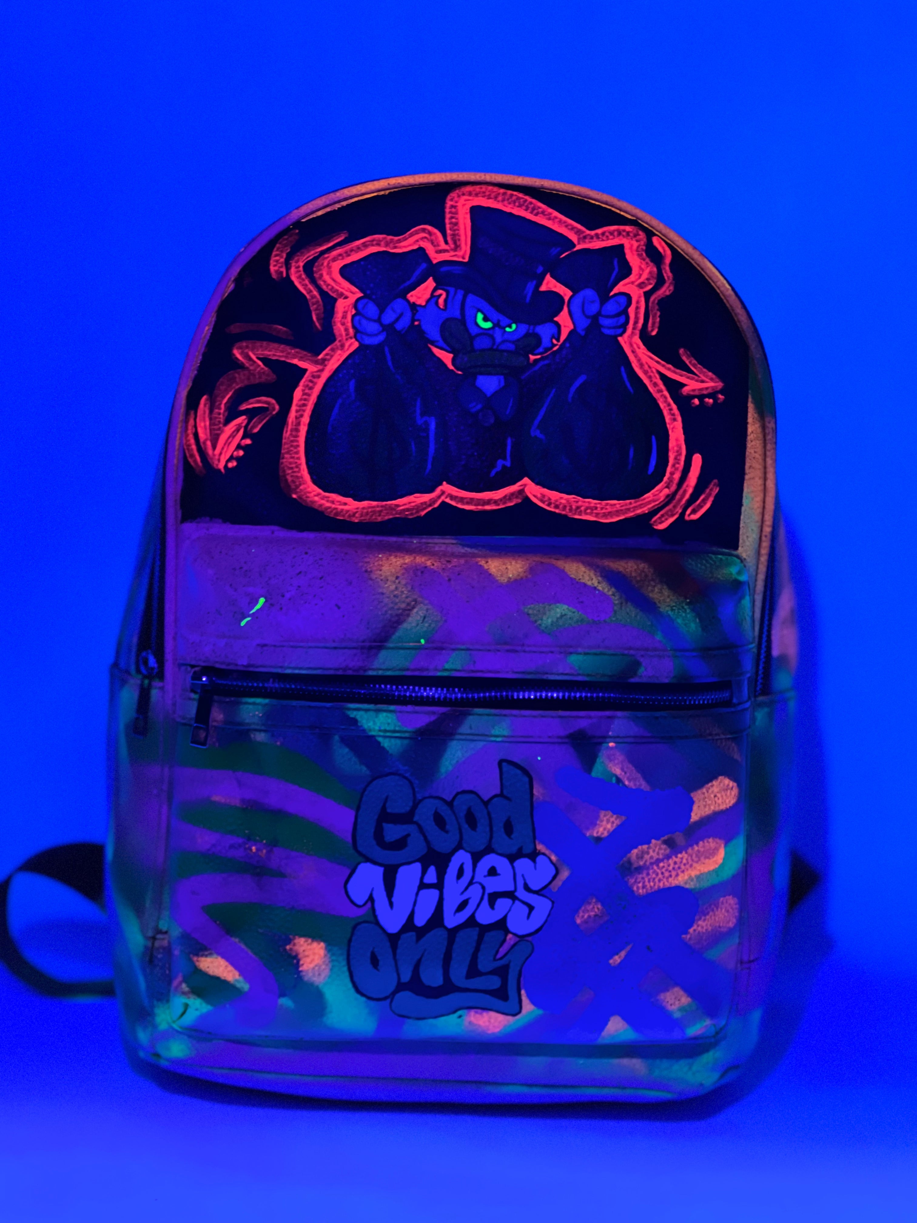 mochila de cuero sintético