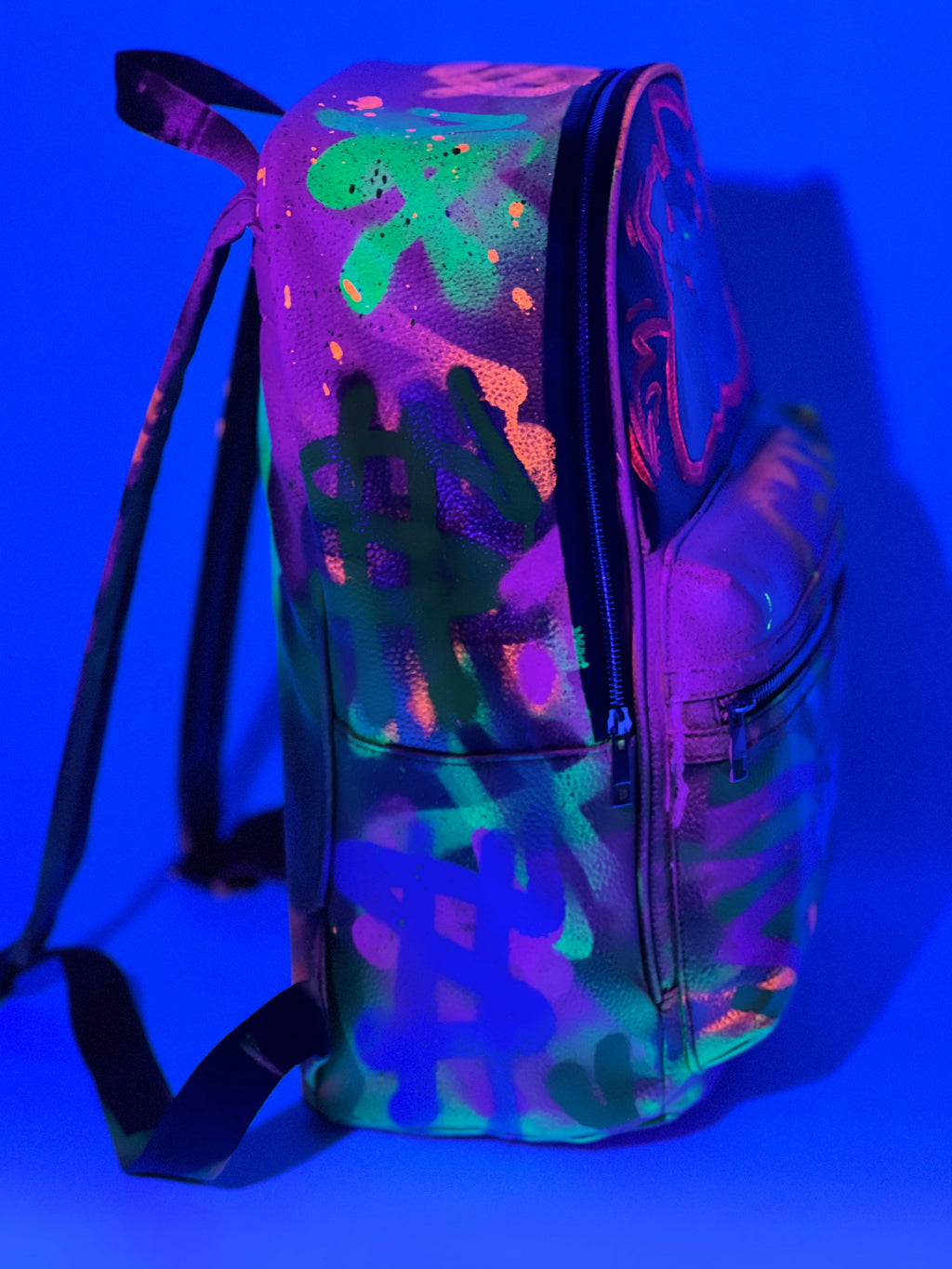 mochila de cuero sintético